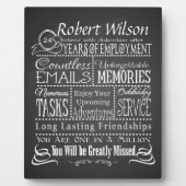 employee retirement gift for boss, long service フォトプラーク (正面)