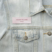 Employee Rose Gold Brushed Metal 名札 (インサイチュ)
