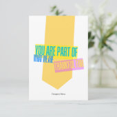 Employee Staff Thank You Appreciation Card サンキューカード (スタンド正面)