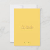 Employee Staff Thank You Appreciation Card サンキューカード (裏面)