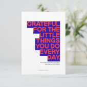 Employee Staff Thank You Appreciation Card サンキューカード (スタンド正面)