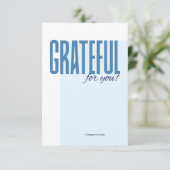 Employee Staff Thank You Appreciation Card サンキューカード (スタンド正面)