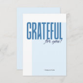 Employee Staff Thank You Appreciation Card サンキューカード (正面/裏面)