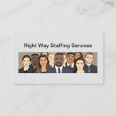 Employee Staffing And Employment Agency 名刺 (正面)