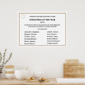 Employees Of The Year Business Logo Awards ポスター (キッチン)