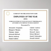 Employees Of The Year Business Logo Awards ポスター (正面)