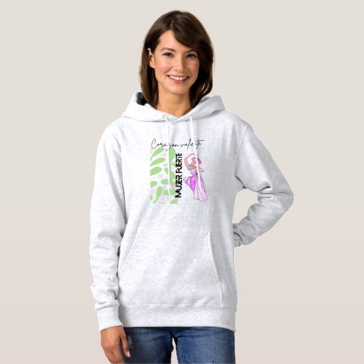 Empoderada Elegancia: Sudadera Mujer Fuerte パーカ (正面フル)