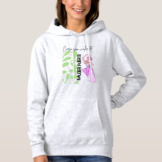 Empoderada Elegancia: Sudadera Mujer Fuerte パーカ (正面)