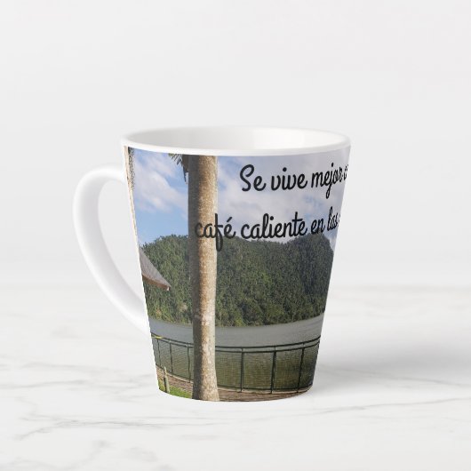 empoderamiento カフェラテマグ (左アングル)