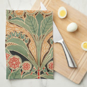 Emporio Moffaのアールヌーボーのデザイン#3 キッチンタオル (四つ折り)