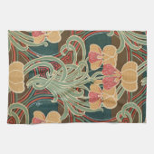 Emporio Moffaのアールヌーボーのデザイン#4 キッチンタオル (横)