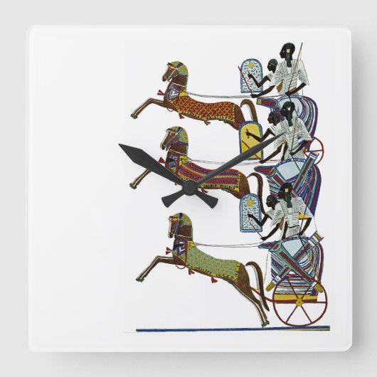 Emporio Moffaのエジプトの装飾#2 スクエア壁時計 (正面)