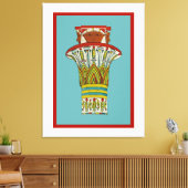 Emporio Moffaのエジプトの装飾#3 キャンバスプリント (インサイチュ (リビング))