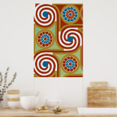 Emporio Moffaのエジプトの装飾#4 ポスター (キッチン)