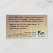 EMPOWERカード – 考え、感覚、感情 名刺 (裏面)