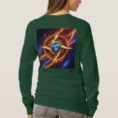 EMPOWER HER：女性の恐れを知らないファッション Tシャツ (裏面)