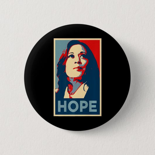 Empower Hope Joy Kamala Harris Obamaポスター47S 缶バッジ (正面)