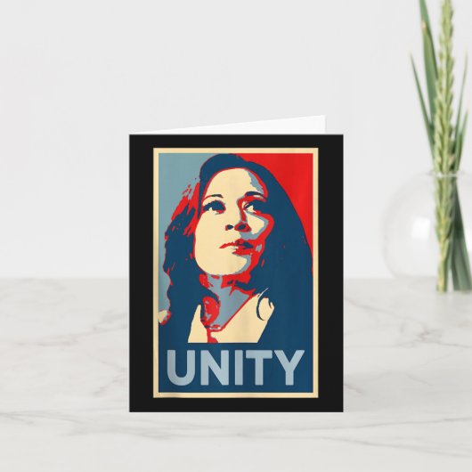 Empower Unity Kamala Harris Hope Poster 47 Rally W カード (正面)