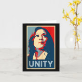 Empower Unity Kamala Harris Hope Poster 47 Rally W カード (黄色い花)
