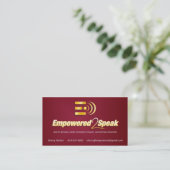 Empowered2Speakの名刺 名刺 (スタンド正面)