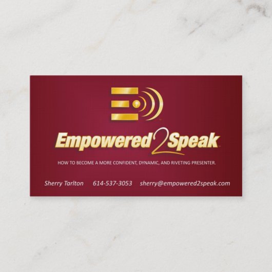 Empowered2Speakの名刺 名刺 (正面)