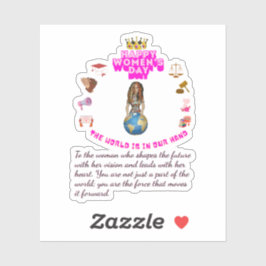 Empowered to lead happy women's day シール