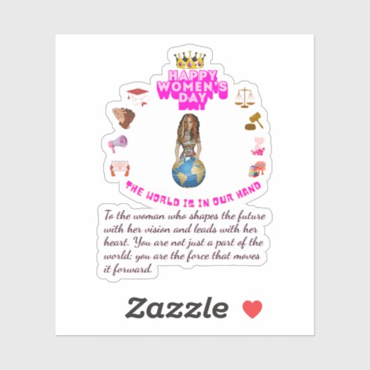 Empowered to lead happy women's day シール (シート)