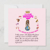 Empowered to lead happy women's day 招待状 (正面)