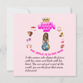 Empowered to lead happy women's day 招待状