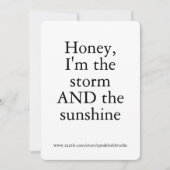 Empowered Woman Card – Girl Boss Affirmation Gift シーズンカード (正面)