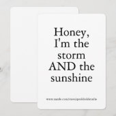 Empowered Woman Card – Girl Boss Affirmation Gift シーズンカード (正面/裏面)