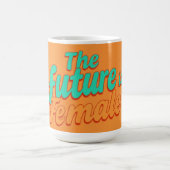 Empowered Woman Typography Personalized コーヒーマグカップ (中央)