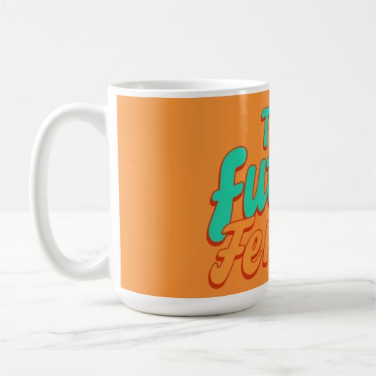 Empowered Woman Typography Personalized コーヒーマグカップ (左)