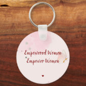 Empowered Women Empower Women Pink Watercolor Chic キーホルダー (正面)