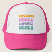 Empowered Women Empower Women Retro Vintage quote キャップ (正面)