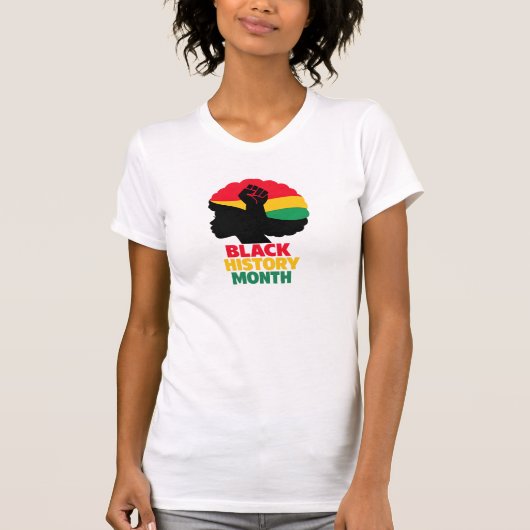 Empowering  Afro  Woman  Tシャツ (正面)