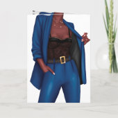 Empowering Black Women 'Girlボス誕生日カード 招待状 (裏面)