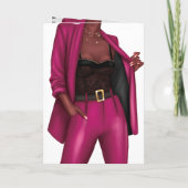 Empowering Black Women 'Girlボス誕生日カード 招待状 (裏面)