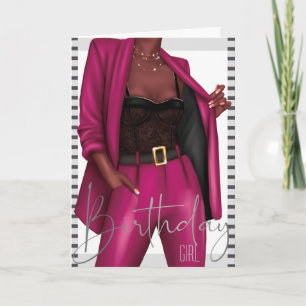 Empowering Black Women 'Girlボス誕生日カード 招待状