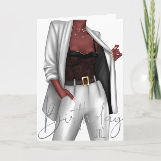 Empowering Black Women 'Girlボス誕生日カード 招待状