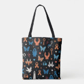 Empowering Hope: Human Trafficking Awareness Art トートバッグ (裏面)