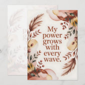 Empowering Labor Wave Affirmation Art シーズンカード (正面/裏面)