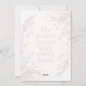 Empowering Labor Wave Affirmation Art シーズンカード (裏面)