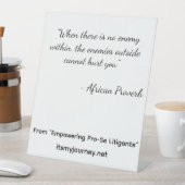 Empowering Pro-Se Pedastal 台座サイン (インサイチュ)