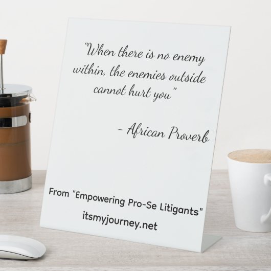 Empowering Pro-Se Pedastal 台座サイン (インサイチュ)