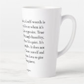 Empowering quote カフェラテマグ (右)