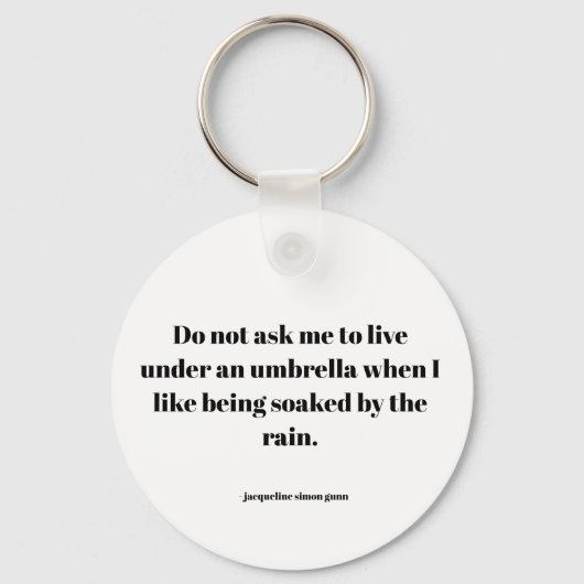 Empowering quote キーホルダー (正面)