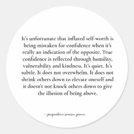 Empowering quote ラウンドシール