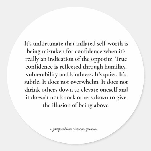 Empowering quote ラウンドシール (正面)