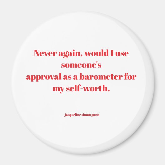 Empowering quotes マグネット (正面)